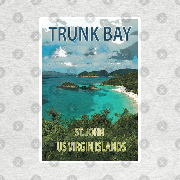 Trunk Bay poster by Nicomaja